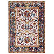 Distressed multicolored finish vintage floral persian medallion area rug by Modway additional picture 8