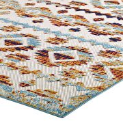 Multicolored abstract diamond moroccan trellis indoor and outdoor area rug by Modway additional picture 7