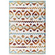 Multicolored abstract diamond moroccan trellis indoor and outdoor area rug by Modway additional picture 9