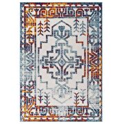 Multicolored distressed geometric southwestern aztec indoor/outdoor area rug by Modway additional picture 9