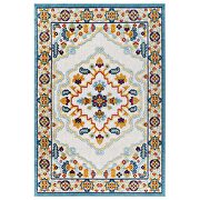 Distressed floral persian medallion indoor and outdoor area rug by Modway additional picture 2