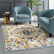 Distressed persian medallion indoor and outdoor area rug by Modway additional picture 6