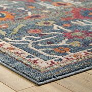 Distressed vintage floral area rug by Modway additional picture 2