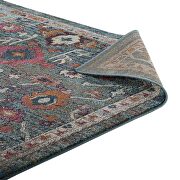 Multicolored distressed vintage floral area rug by Modway additional picture 5