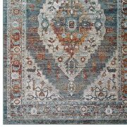 Distressed vintage floral multicolor persian medallion area rug by Modway additional picture 7