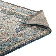 Distressed multicolor vintage persian medallion area rug by Modway additional picture 4