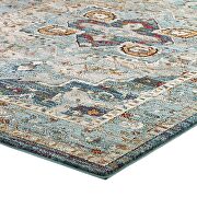 Distressed multicolor vintage persian medallion area rug by Modway additional picture 5