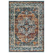 Distressed multicolored vintage persian medallion area rug by Modway additional picture 6