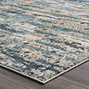 Rustic distressed transitional diamond lattice area rug by Modway additional picture 4