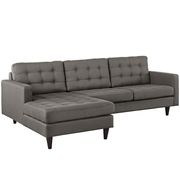 Granite upholstered fabric retro-style sectional sofa additional photo 2 of 3