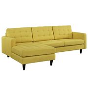 Sunny upholstered fabric retro-style sectional sofa by Modway additional picture 2
