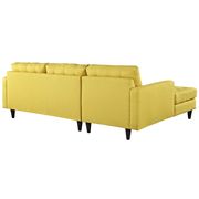 Sunny upholstered fabric retro-style sectional sofa by Modway additional picture 3