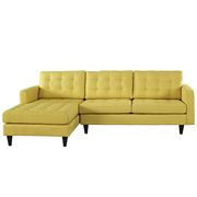 Sunny upholstered fabric retro-style sectional sofa by Modway additional picture 4