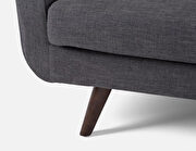 Movable headrests dark gray fabric left-facing sectional sofa additional photo 3 of 4