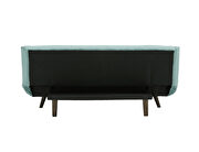 Contemporary stylish sofa bed in blue fabric additional photo 4 of 5