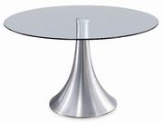Round glass contemporary dining table by New Spec additional picture 2