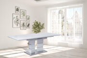 Modern extendable dining table in white by New Spec additional picture 3
