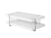 White contemporary high gloss / glass coffee table by New Spec additional picture 2