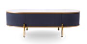 Charcoal / gold plated elegant glam style coffee table by New Spec additional picture 2