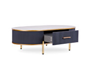 Charcoal / gold plated elegant glam style coffee table by New Spec additional picture 4
