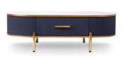 Charcoal / gold plated elegant glam style coffee table by New Spec additional picture 5