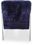 Navy Fur chair w/ acrylic arms by Meridian additional picture 4