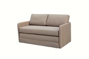 Beige fabric sleeper convertible loveseat by New Spec additional picture 2