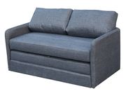 Gray fabric sleeper convertible loveseat by New Spec additional picture 2