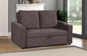 Cappuccino sleeper / convertible sofa by Poundex additional picture 2