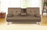 Casual style coffee sofa bed with optional chaise lounge by Poundex additional picture 2