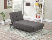Casual style slate gray sofa bed with optional chaise lounge by Poundex additional picture 2
