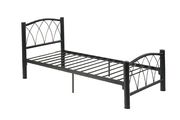 Kids black metal bed frame w/ 15 slats by Poundex additional picture 2