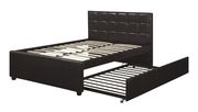 Metro-style platform full bed w/ underbed twin trundle additional photo 2 of 1