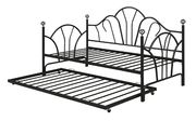 Classic black metal simple daybed by Poundex additional picture 2