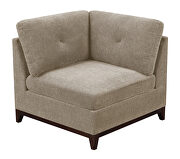 Camel chenille 9-pcs sectional set additional photo 2 of 3