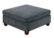 Gray chenille 6-pcs sectional set additional photo 4 of 3