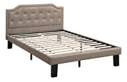Brown polyfiber twin size bed by Poundex additional picture 2