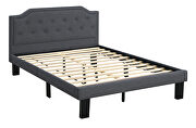 Charcoal polyfiber twin size bed by Poundex additional picture 2