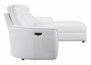Casual white power recliner sectional by Coaster additional picture 2