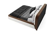 Stylish two-toned fabric / faux leather king storage bed by SofaCraft additional picture 6