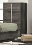 Italian lacquer finish contemporary two-toned bed by SofaCraft additional picture 3