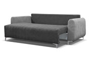 Stylish queen size sleeper sofa in gray by Skyler Design additional picture 2