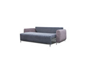 Stylish queen size sleeper sofa in gray / pink by Skyler Design additional picture 2