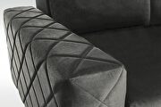 Velvet fabric large 2-sided sectional sofa additional photo 2 of 3