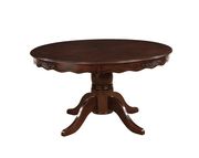 Dark walnut casual style round dining table by Furniture of America additional picture 4