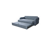 Traditional gray fabric pull-out style sleeper by Skyler Design additional picture 2