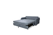 Traditional gray fabric pull-out style sleeper by Skyler Design additional picture 3