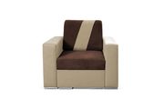 Two-toned brown sofa bed by Skyler Design additional picture 4