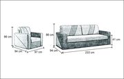 Two-toned brown sofa bed by Skyler Design additional picture 6