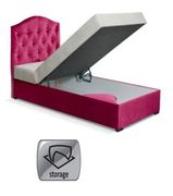 Black twin size bed w/ storage + mattress set by Skyler Design additional picture 4